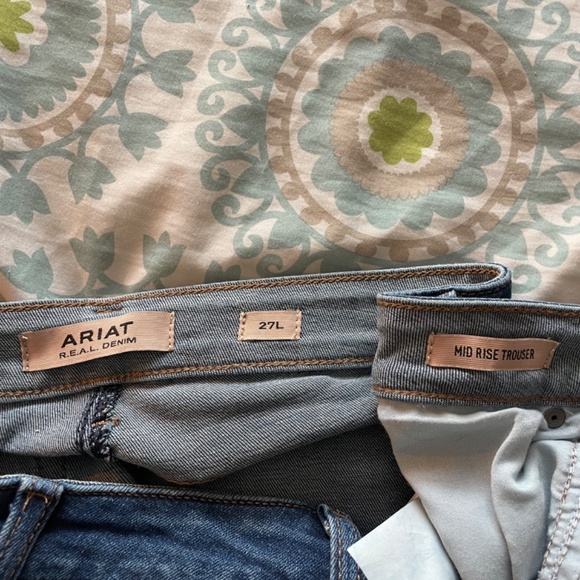 Women's Ariat Real Denim Mid Rise Trouser Jean - Picture 3 of 3